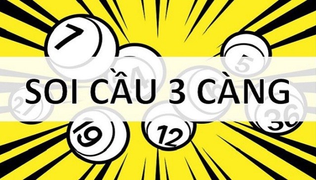 Soi cầu 3 càng xổ số